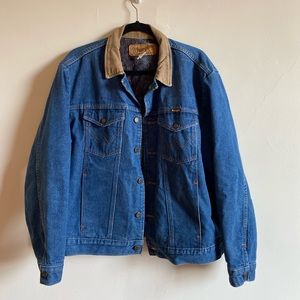 WRANGLER BLANKET LINED CORDUROY COLLAR JACKET